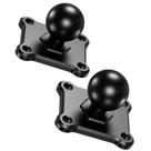 Base de montagem BRCOVAN 2 PCS com placa AMPS de 4 furos em liga de alumínio