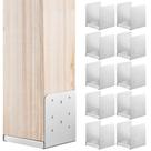 Base de poste VEVOR 6x6 em aço inoxidável ajustável, 10 unidades