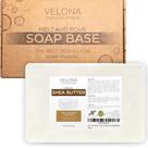 Base de sabonete velona, manteiga de karité, derreta e despeje 2,27 kg, sem SLS/SLES