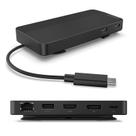 Base de Viagem USB-C Lenovo com Monitor Duplo - 7 Portas - Preta