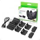 Base Dock Carregador 2 Controle 2 Bateria 800mah 4 Tampa Compatível Controle X-Box Series S Xb One S