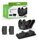 Base Dock Carregador 2 Controle Compatível X series S X 2 Baterias Base Dock Carregador 2 Controle Compatível X series S X 2 Baterias
