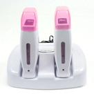 Base Dupla com Roll On Rosa - Mega bell