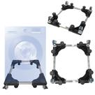 Base Elevatória C/ Rodas P/ Lava e Seca Samsung, Electrolux e LG Ideal P/ Elevar, Nivelar e Proteger o Eletrodoméstico