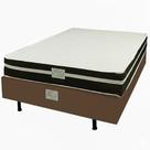 Base em Veludo com Colchão Bio Classic Casal com Molas Ensacadas 62x188x138cm Bio Flex Cor Marrom Base em Veludo com Colchão Bio Classic Casal com Molas Ensacadas 62x188x138cm Bio Flex Cor Marrom