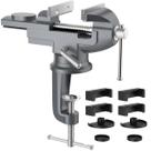 Base giratória universal Table Vise Housolution de 3 polegadas e 360 cinza