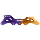 Base Híbrida Orion 3 Rodas 110mm ou 4 Rodas 80mm - Roxo e Laranja Base Híbrida Orion 3 Rodas 110mm ou 4 Rodas 80mm - Roxo e Laranja