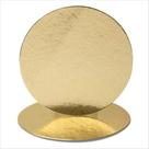 Base laminada redonda 35cm ouro com 10 unidades l.a.