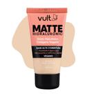 Base Líquida Alta Cobertura Cor V100 Matte Hidraluronic Colágeno Vegano 26ml Vult