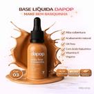 Base Líquida Fluida Dapop Make Bem Basiquinha Conta Gotas cor 03 Alta Cobertura Acabamento Natural