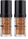 Base líquida L.A. Girl Pro Coverage Warm Caramel 28 ml x 2