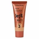 Base Líquida Ruby Rose Soft Matte Alta Cobertura Bege 3