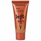 Base Líquida Ruby Rose Soft Matte Alta Cobertura Bege 7