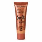 Base Líquida Ruby Rose Soft Matte Alta Cobertura Chocolate 2