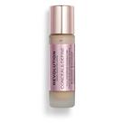Base Makeup Revolution Conceal & Define, base de maquiagem em creme, cobertura total, para tons de pele médios, vegana e livre de crueldade, F7, 23 ml