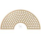 Base MDF Arco Iris Crochê/Fio de Malha - 30x15cm