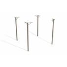 Base Mesa de Jantar Sena M057 AÇO s/Tampo Niquel - Kappesberg Base Mesa de Jantar Sena M057 AÇO s/Tampo Niquel - Kappesberg