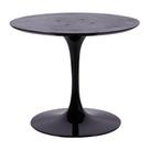 Base Mesa Saarinen Tulip Jantar Redonda Preta - 124 A 150cm