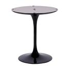 Base Mesa Saarinen Tulip Jantar Redonda Preta - 90 a 107cm