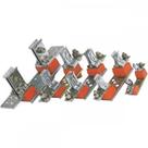 Base Nh Cebel Unipolar 00 06/125A 400001 - Kit C/6