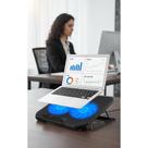 Base Notebook 2 Coolers Potentes 17" LED Azul Silenciosa