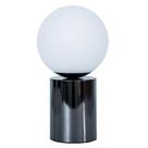 Base para abajur oy cromo negro e branco 1xg9 25w