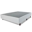 Base Para Box Sommier Viuva 128x188x34cm Branco - BF Colchões Base Para Box Sommier Viuva 128x188x34cm Branco - BF Colchões