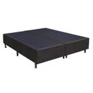 Base para Cama Box Casal King Size Bipartido 193cm Suede Liso Love Story Hf Marrom- Gazin