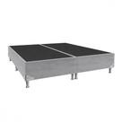 Base para Cama Box Queen 158x198x28 Sued Cinza Portobel