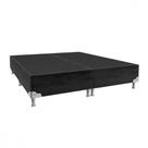 Base para Cama Box Queen 158x198x28 Sued Preto Portobel