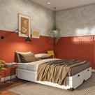 Base para Cama Box Queen Maddux com Baú (45x158x198) Branca