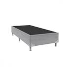 Base Para Cama Box Solteirão 96x203x28 Sued Cinza Portobel
