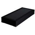 Base para Cama Box Solteiro Joe Suede (36x88x188) Preta