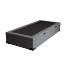Base para Cama Box Solteiro Martin Premium com Baú Linho (47x88x188 cm) Cinza