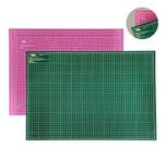 Base Para Corte A2 60x45 Verde E Rosa Duas Cores Dupla Face