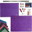 Base Para Cortes Dupla Face Autocura Multiuso Artesanato Patchwork Scrapbook Kit Estilete de Precisão 13pcs Regua 60cm