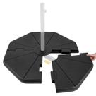 Base para guarda-sol Giantex de 4 peças em HDPE, preenchível, 94 x 109 x 8 cm