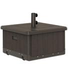 Base para Guarda-Sol Mesa Outsunny 53x53x45 cm Capacidade de 80 kg