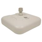 Base para Guarda-Sol/Ombrelone 18kg Água/Areia Alça Transporte - Preto/Branco - Bel