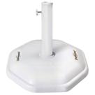 Base Para Guarda-Sol Ombrelone Octagonal Concreto Branco Com Alça 30Kg 003757 - Mor