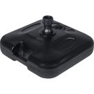 Base para Guarda-Sol ou Ombrellone 18Kg Quadrada em Plástico Preta Bel