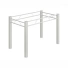 Base Para Mesa De 140x75 Paris Liso Branco Teixeira Branco Base Para Mesa De 140x75 Paris Liso Branco Teixeira Branco