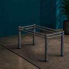 Base Para Mesa De Jantar Pedra Granito Vidro Madeira de 120 x 80