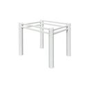 Base Para Mesa De Jantar Quadrada Tubular 75cm Para Tampos De Granito Mármore Vidro Madeira