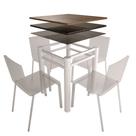 Base Para Mesa De Vidro Jantar 4 Lugares Branca Quadrada Base Para Mesa De Vidro Jantar 4 Lugares Branca Quadrada