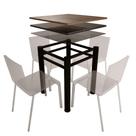 Base Para Mesa De Vidro Jantar 4 Lugares Preta Quadrada Base Para Mesa De Vidro Jantar 4 Lugares Preta Quadrada