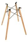 Base Para Mesa Eiffel 75cm Charles Eames Pé Palito Eucalipto Para Tampo Madeira