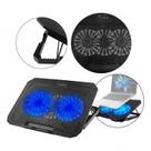 Base para Notebook com Led e 2 Cooler + Suporte para Celular