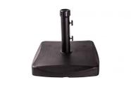 Base para Ombrellone 25kg Concreto Quadrado Preto Bel Lazer