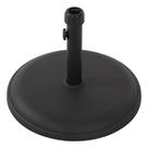 Base Para Ombrelone De Concreto 16 Kg Preta 27x45x45 Cm
